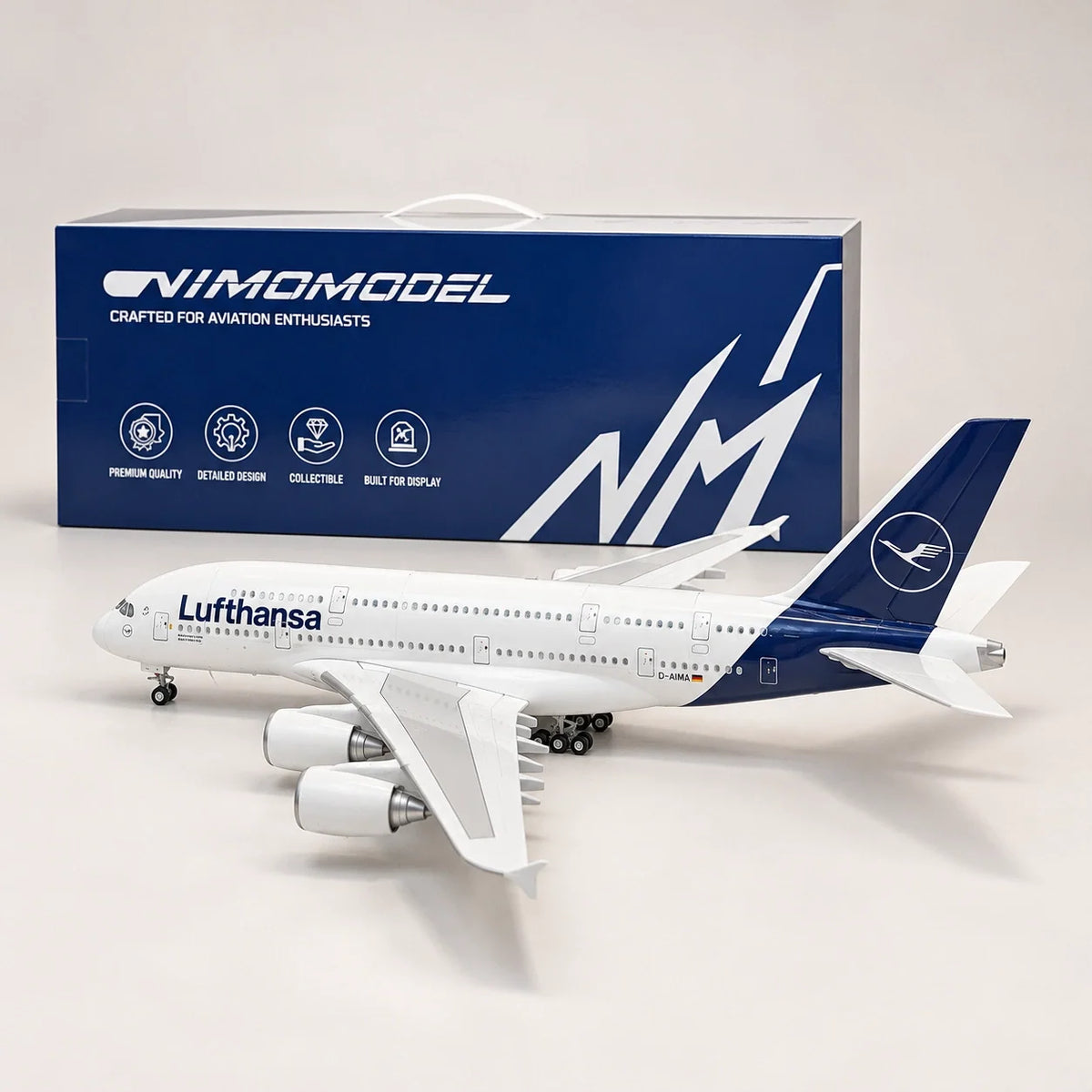 Lufthansa Airbus A380 New Livery 1:160 Scale Model — view 21
