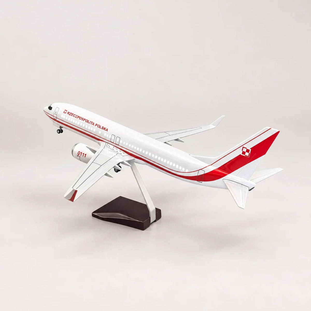 Polish Government Boeing 737 1:85 Scale Model — view 4