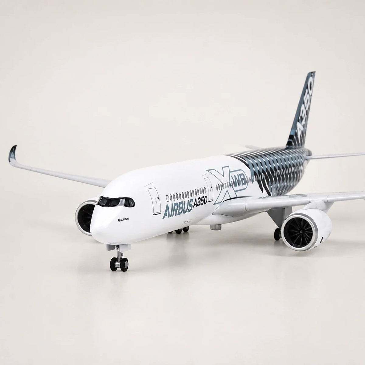 Airbus A350 XWB Prototype Carbon Fibre Livery 1:142 Scale Model — view 6