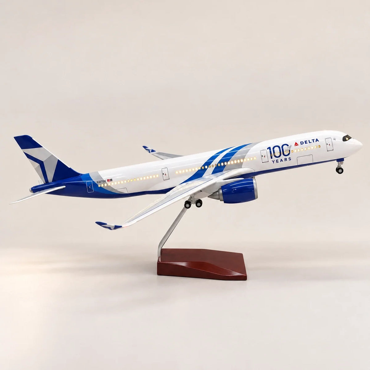 Delta Air Lines Airbus A350 100th Anniversary Edition 1:142 Scale Model — view 4
