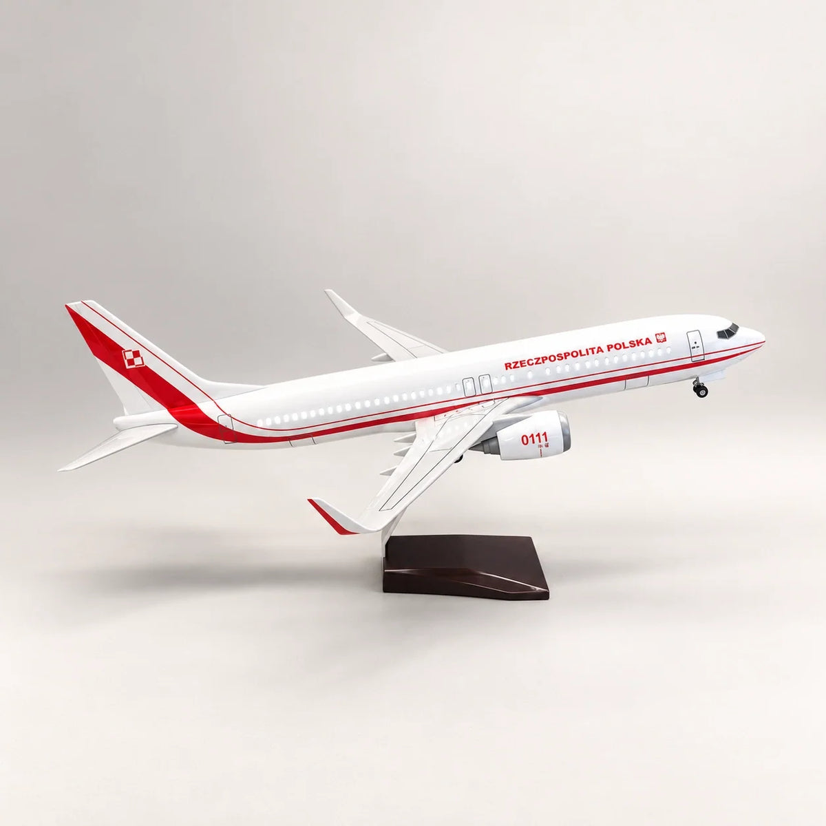 Polish Government Boeing 737 1:85 Scale Model — view 2