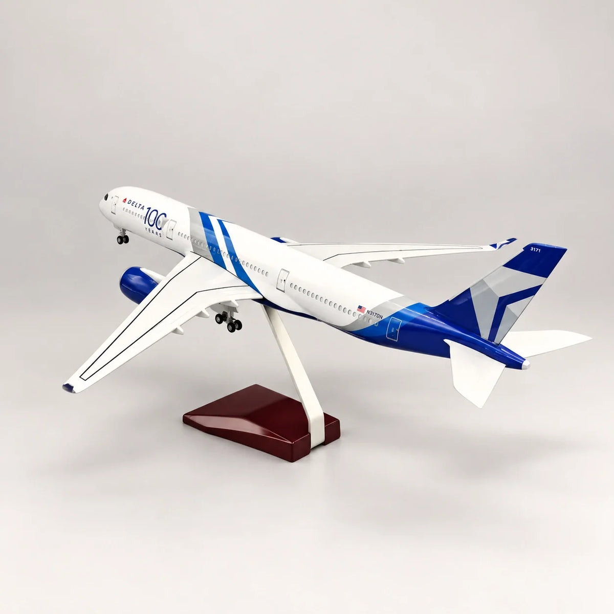Delta Air Lines Airbus A350 100th Anniversary Edition 1:142 Scale Model — view 2