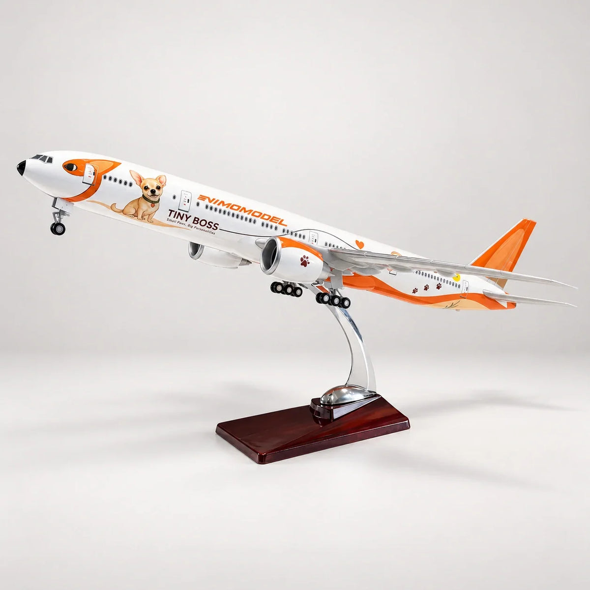 Tiny Boss Boeing 777-300ER · NimoModel Original 1:157 Scale Model — view 3