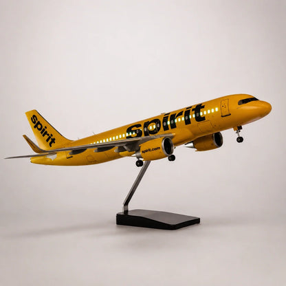 Spirit Airlines Airbus A320 1:80 Scale Model — view 4