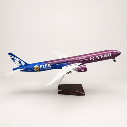 Qatar Airways Boeing 777 FIFA World Cup Edition 2026 1:157 Scale Model — view 2