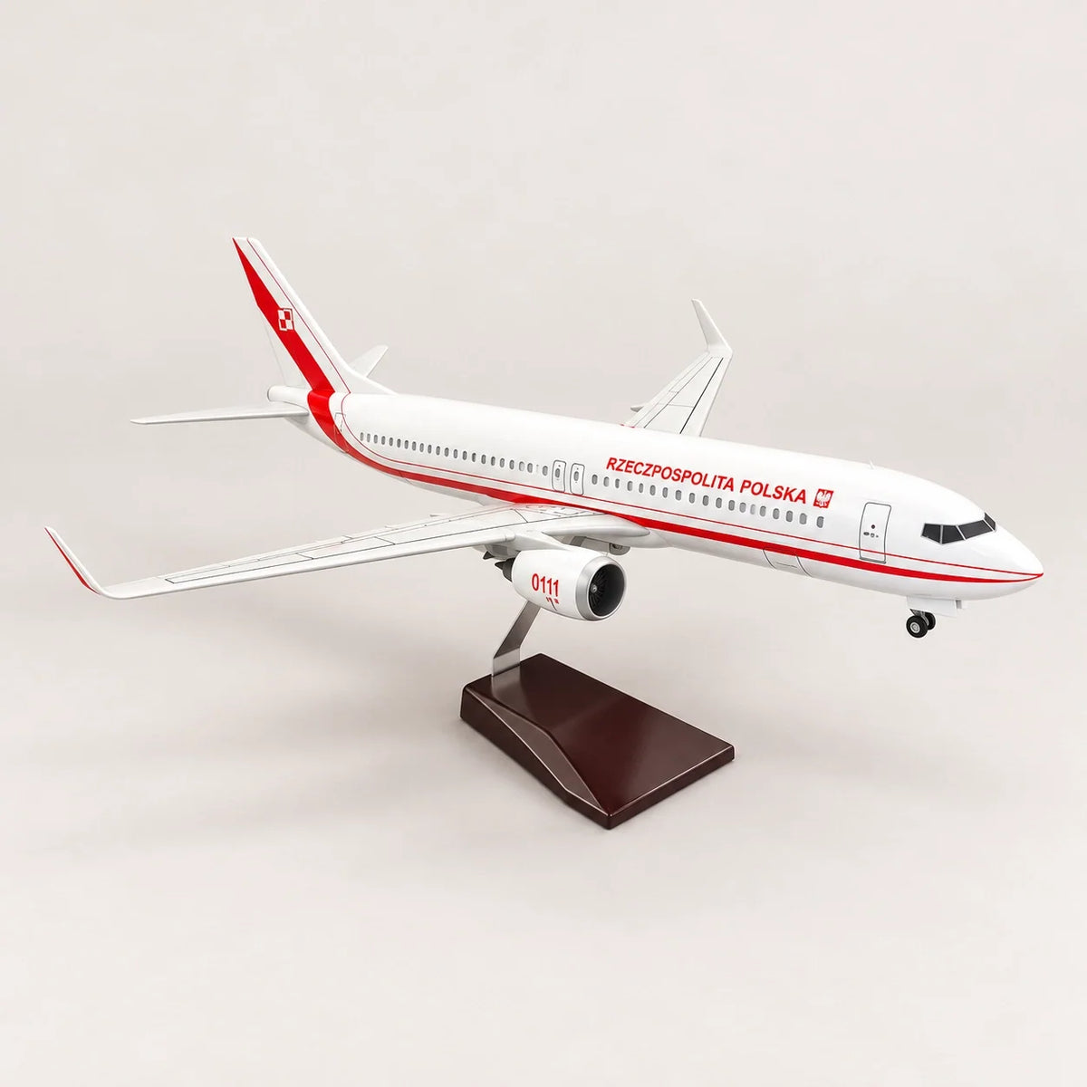 Polish Government Boeing 737 1:85 Scale Model — view 7