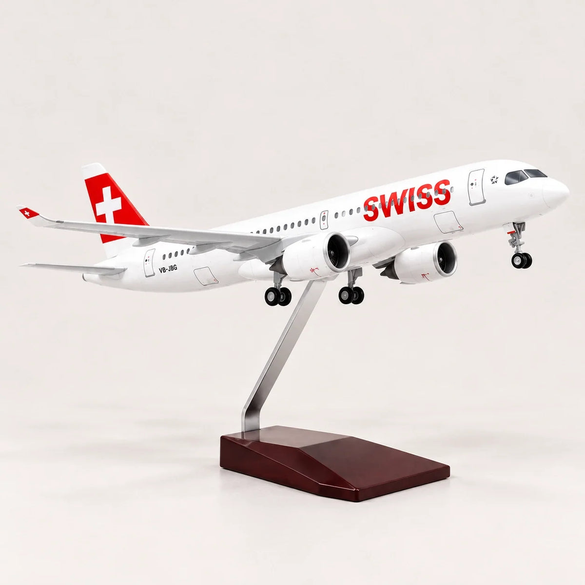 SWISS Airbus A220-300 1:100 Scale Model — view 2