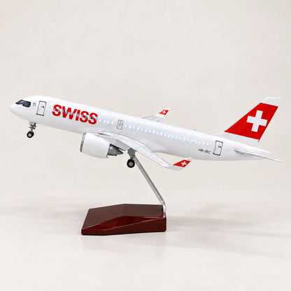 SWISS Airbus A220-300 1:100 Scale Model — view 3