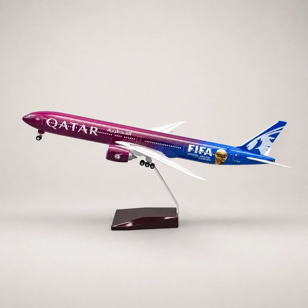 Qatar Airways Boeing 777 FIFA World Cup Edition 2026 1:157 Scale Model