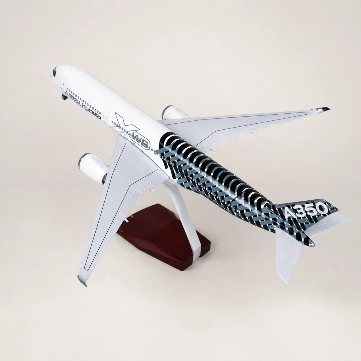 Airbus A350 XWB Prototype Carbon Fibre Livery 1:142 Scale Model — view 4