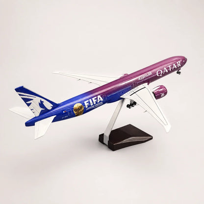 Qatar Airways Boeing 777 FIFA World Cup Edition 2026 1:157 Scale Model — view 4
