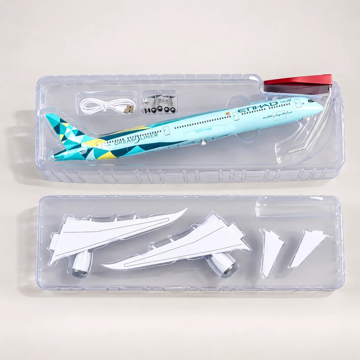 Etihad Airways Boeing 787-10 Dreamliner Greenliner Edition 1:145 Scale Model — view 10